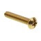 Prime-Line Machine Screw, Round, Phil/Sltd Comb Drive 1/4in-20 X 1-1/4in Solid Brass 50PK 9005414 - alternate 1